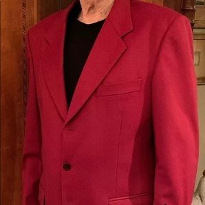 Red Wool Blazer